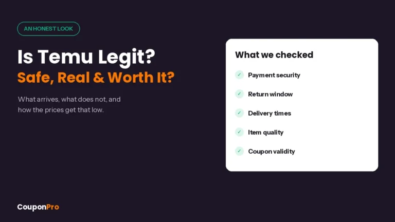 Is Temu legit and safe - honest review of quality, payments and returns